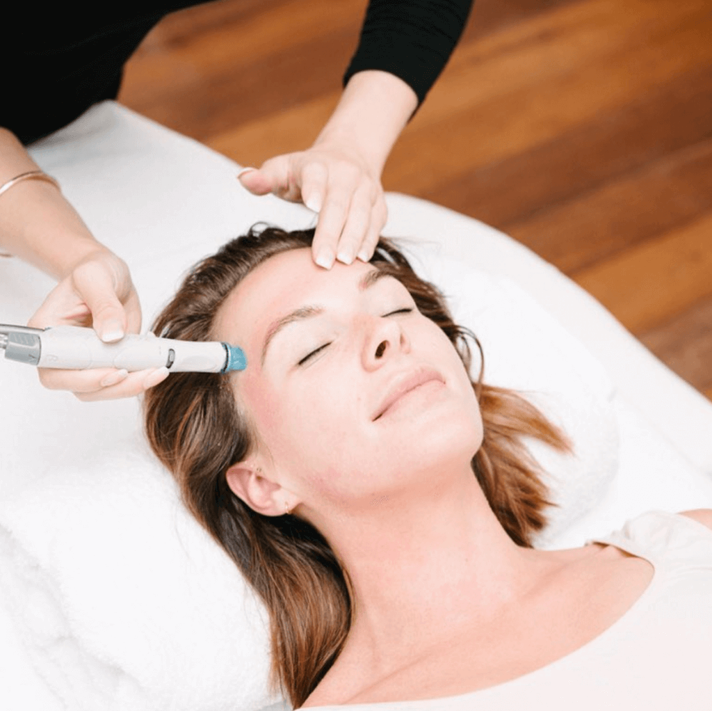 Hydrafacial session at mira clinic - patient image 002